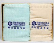 中國(guó)移動(dòng)通信兩件套盒裝毛巾